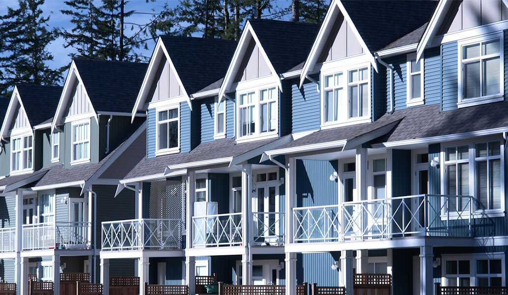 A beautiful residential townhouses.