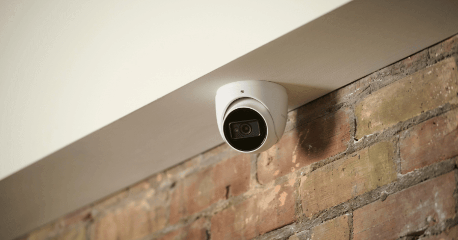 home security camera, AI security camera, First Alert CX4, indoor security camera, smart home security, video surveillance, connected home, Resideo, turret camera, smart security system