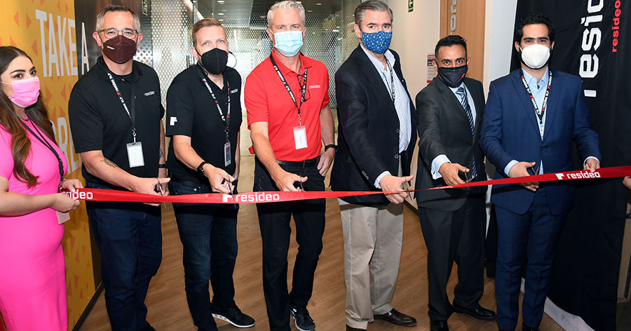 Resideo Opens New Offices in San Luis Potosí, Mexico. The Ribbon cutting ceremony.
