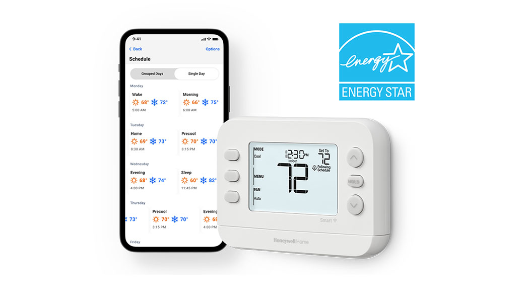Energy saving Smart Home thermostat and app image
