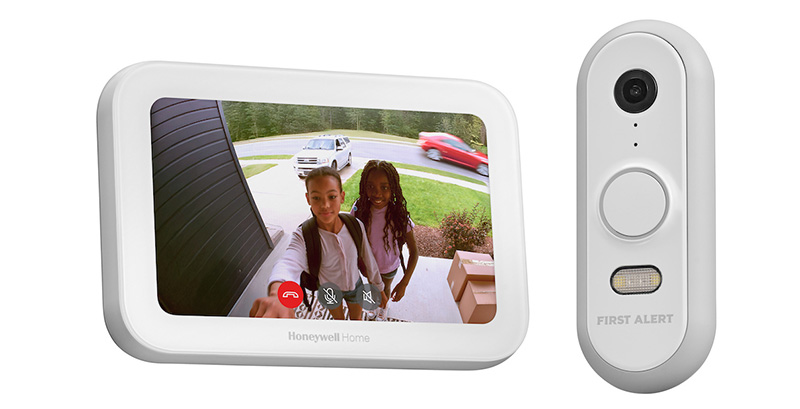 Honeywell Home ElitePRO smart thermostat, VX1 HD Video Doorbell