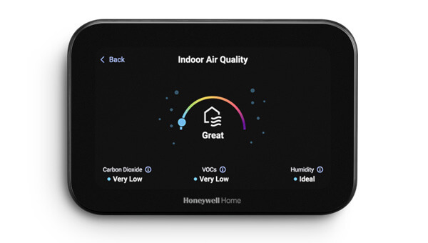 Honeywell Home X8S Thermostat Black IAQ