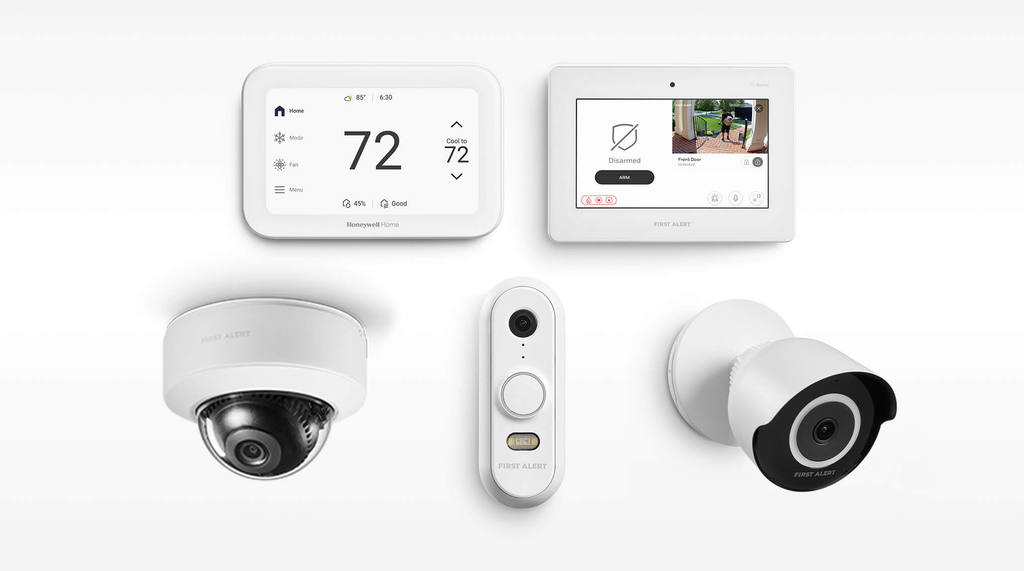 Comfort and Security products from Honeywell Home and First Alert.