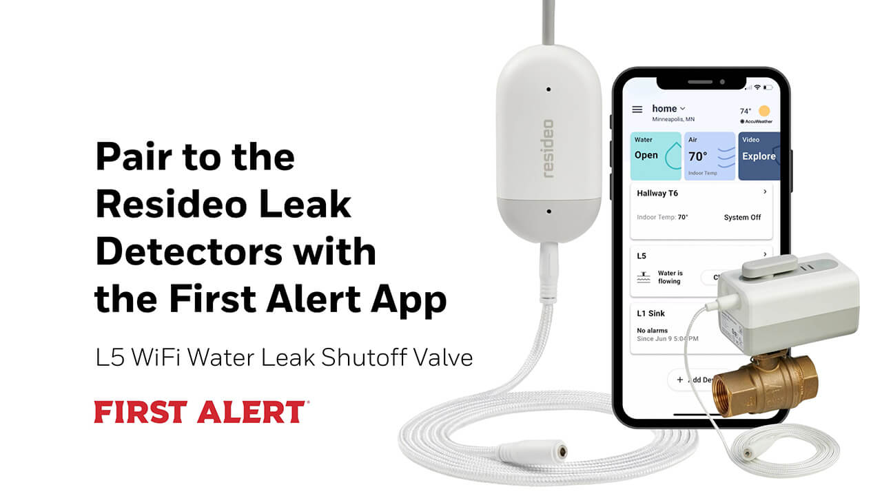 Pair the L5 WiFi Water Leak Shutoff Valve to the L1 WiFi Water Leak Detector