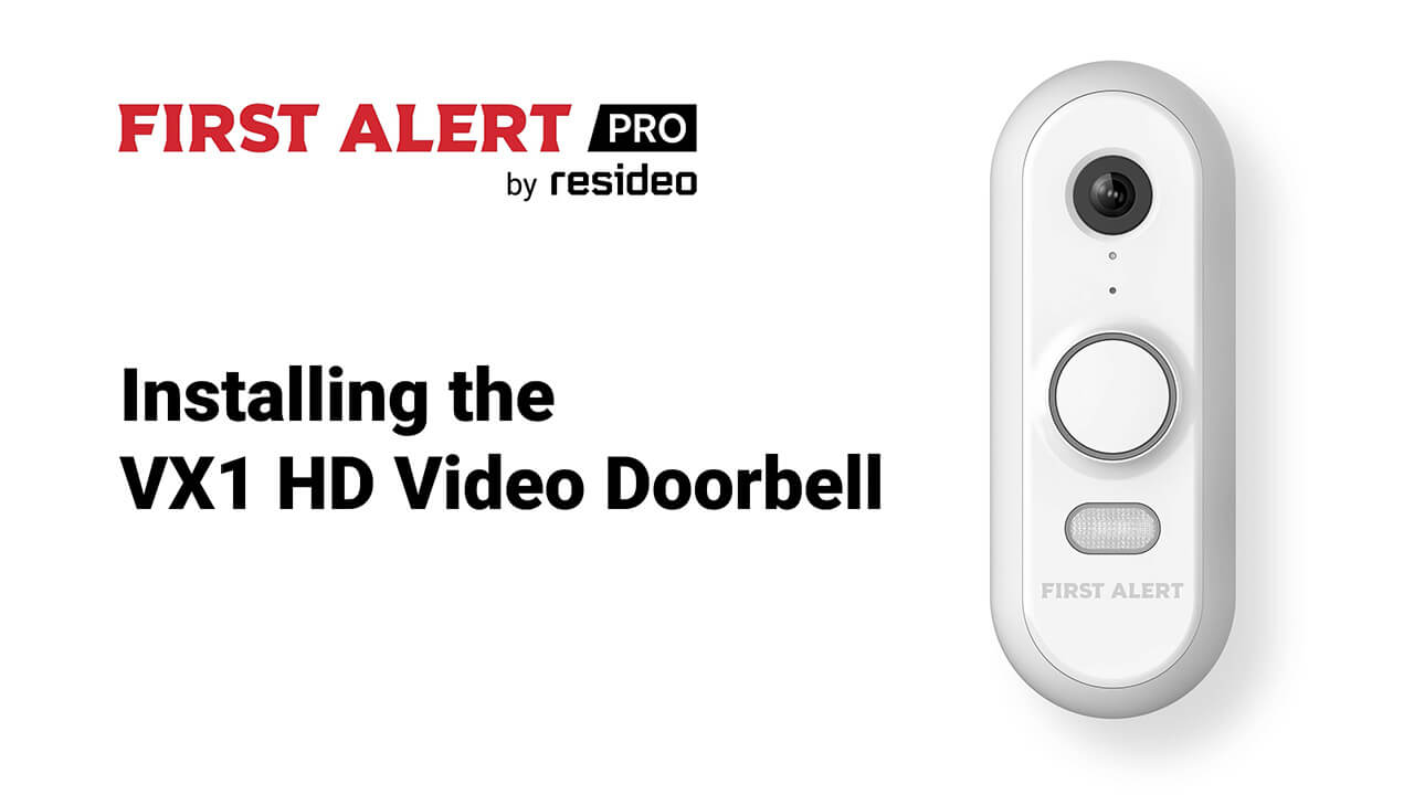 VX1-Installing the VX1 HD Doorbell
